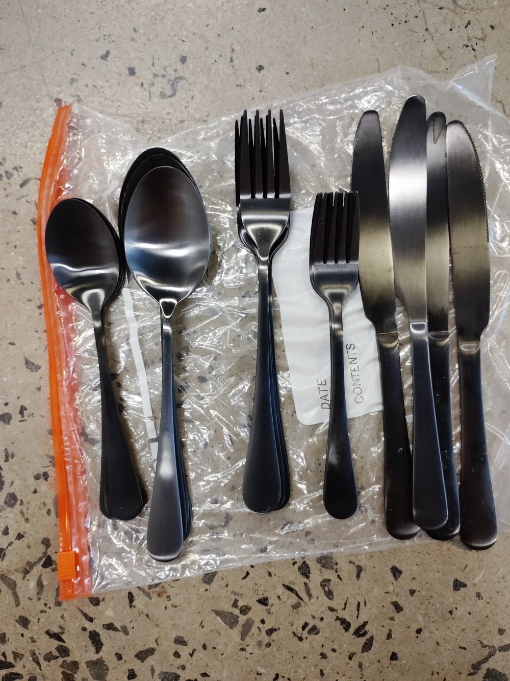 Matte Black Flatware Set - Sleek Home Dining Cutlery